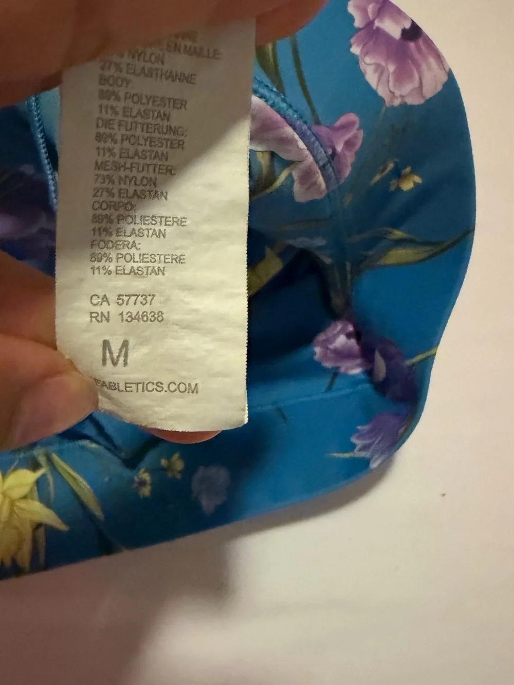 Fabletics Teal Floral Set